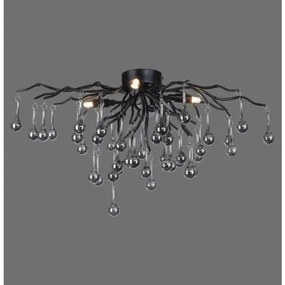 Paul Neuhaus 8090-18 - Felületre szerelt csillár ICICLE 4xG9/40W/230V 30x60 cm fekete