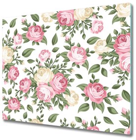 Üveg vágódeszka Roses 60x52 cm