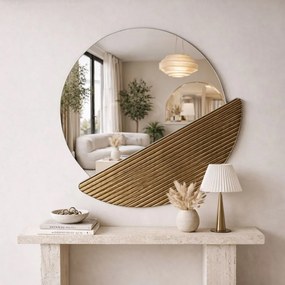 Crescent tükör, bronz, 68 cm