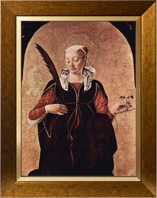 Szent Íj Szakrális Kép Arany Vászon Díszkeret 30X40