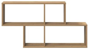 Fali Polc polcokkal kézműves tölgy 100 x 20 x 53 cm Faanyag