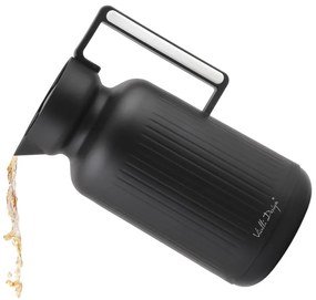 Matt fekete termosz 1 l Lungo – Vialli Design