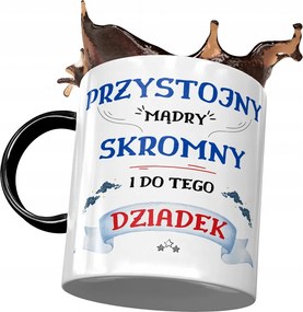 Fekete bögre nagypapának Nagypapa napja Ajándék Nyomtatott fényképpel