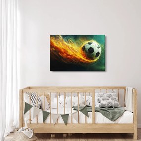 Kép - Focilabda repülés közben (90x60 cm)