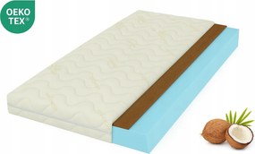 Nagy rugalmasságú Hr matrac Kókusz 80X165 Zöld antibakteriális habszivacs