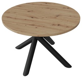 Kerek étkezőasztal 110 cm Ossla (artisan tölgy). 1116740