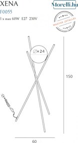 Állólámpa Bronz XENA MAXLIGHT F0055