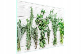 Üveg Vágódeszka 52x40 Fűszerek Edzett Üveg