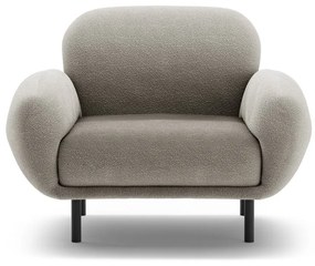 Szürke buklé fotel Poppy – Micadoni