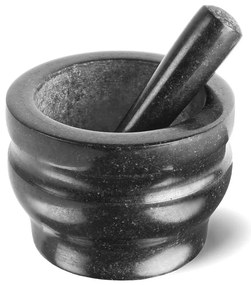 Cole&Mason - GRANITE gránit mozsár és törő, 18 cm, gránit/fekete