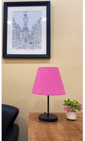 Asztali lámpa 1xE27/60W/230V rózsaszín/fekete