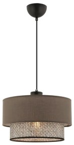 ECHO kábeles függeszték 1xE27/60W/230V barna/szürke