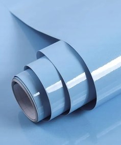 Bútor furnér , fali tapéta világoskék 60 x 500 cm