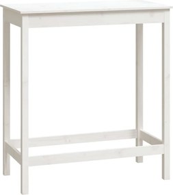 vidaXL fehér tömör fenyőfa bárasztal 100 x 50 x 110 cm
