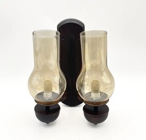 Brilagi - LED Fali lámpa COTTAGE 2xE14/40W/230V bükkfa/barna