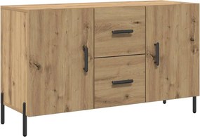 vidaXL kézműves tölgy színű szerelt fa tálalószekrény 100 x 36 x 60 cm