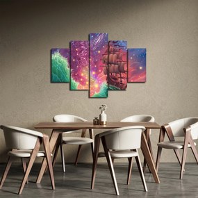Kép - Hajó űr égbolttal (150x105 cm)