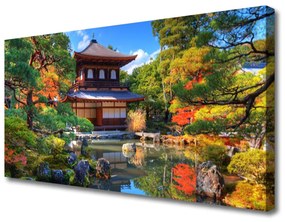Vászonkép Landscape Garden Japán 100x50 cm