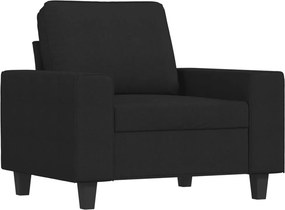 vidaXL fekete szövet kanapéfotel 60 cm
