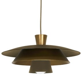 Csillár zsinóron PLATO 1xE27/15W/230V réz/arany