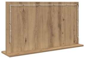 Piperetükör Kézműves tölgy Részecskés lemez 80 x 45 x 18 cm Tükör