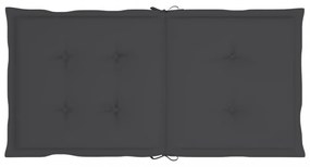 6 db antracit oxford szövet háttámlás székpárna