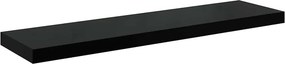 vidaXL magasfényű fekete MDF lebegő fali polc 90 x 23,5 x 3,8 cm