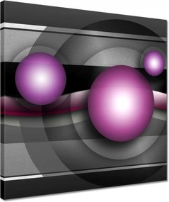 Vászonkép 40x40 Lila gömbök Absztrakt