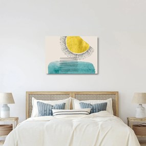 Üveg kép - Absztrakt festmény a strandról N⁰2 (70x50 cm)