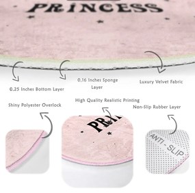 Rózsaszín gyerek szőnyeg ø 120 cm Comfort – Mila Home