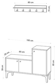 Cipőtároló (cipősszekrény) Simi. 1063285