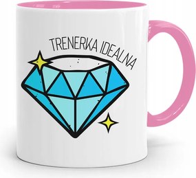 Edzőnőnek Edzőterem Bögre Rózsaszín, fényképes nyomott mintával