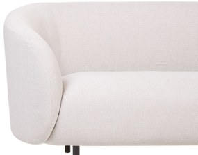 Kétszemélyes bézs és fekete kanapé LOEN Beliani