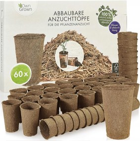 Fa kaspó OwnGrown 4,5 cm x 4,5 x 7 cm