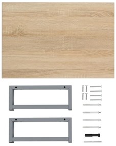 tölgy-színű fürdőszobai bútor 60 x 40 x 16,3 cm