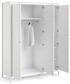 Fehér ruhásszekrény 150x199 cm Madrid – Tvilum