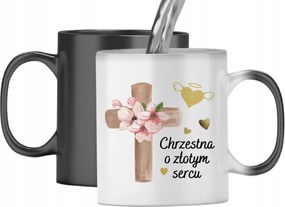 Mágikus Bögre Keresztanyának Színváltós Nyomtatott Fényképpel