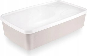 Ételtároló doboz fedéllel Bézs 2 L Orion