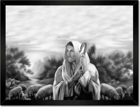 Poszterek keretben 40x30 Jó Pásztor Bárányok