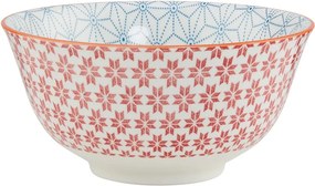 ORNAMENTS tálka 520 ml, piros-kék