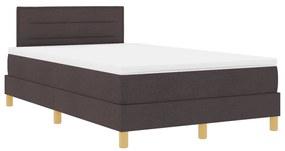 Box Spring Ágy Matraccal Sötétbarna 120x200 cm Szövet