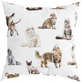 Cica párnahuzat 40x40 Gyerek párnahuzat Macska párnahuzat