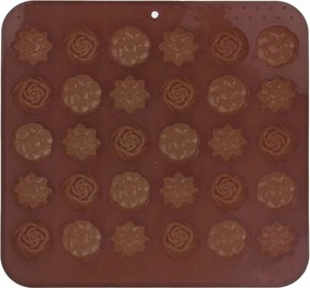 Szilikon forma praliné csokoládé keksz sütés