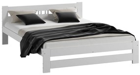 Fa ágy 160x200 LUX VitBed fehér + Matrac 160x200 Niobé