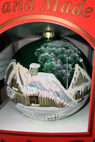 ExkluzĂv, kĂ©zzel kĂ©szĂtett karĂĄcsonyfadĂsz TĂ©li tĂĄjkĂ©p