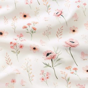 Goldea kör alakú teflonos terítő - rózsaszín virágok Ø 100 cm