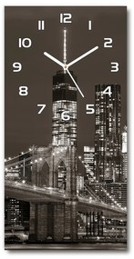 Négyszögletes fali üvegóra Manhattan new york city pl_zsp_30x60_f_80217488