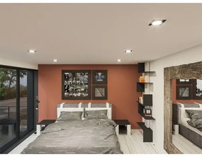 LED Beépíthető lámpa LED/18W/230V 3000K 11,5x11,5 cm fekete