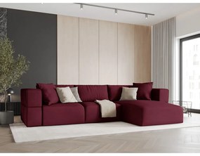 Borvörös sarokkanapé (jobb oldali) Esther – Milo Casa