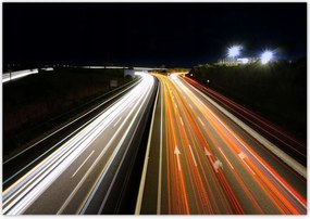 Poszterek 100x70 Autópálya Utca Éjszaka